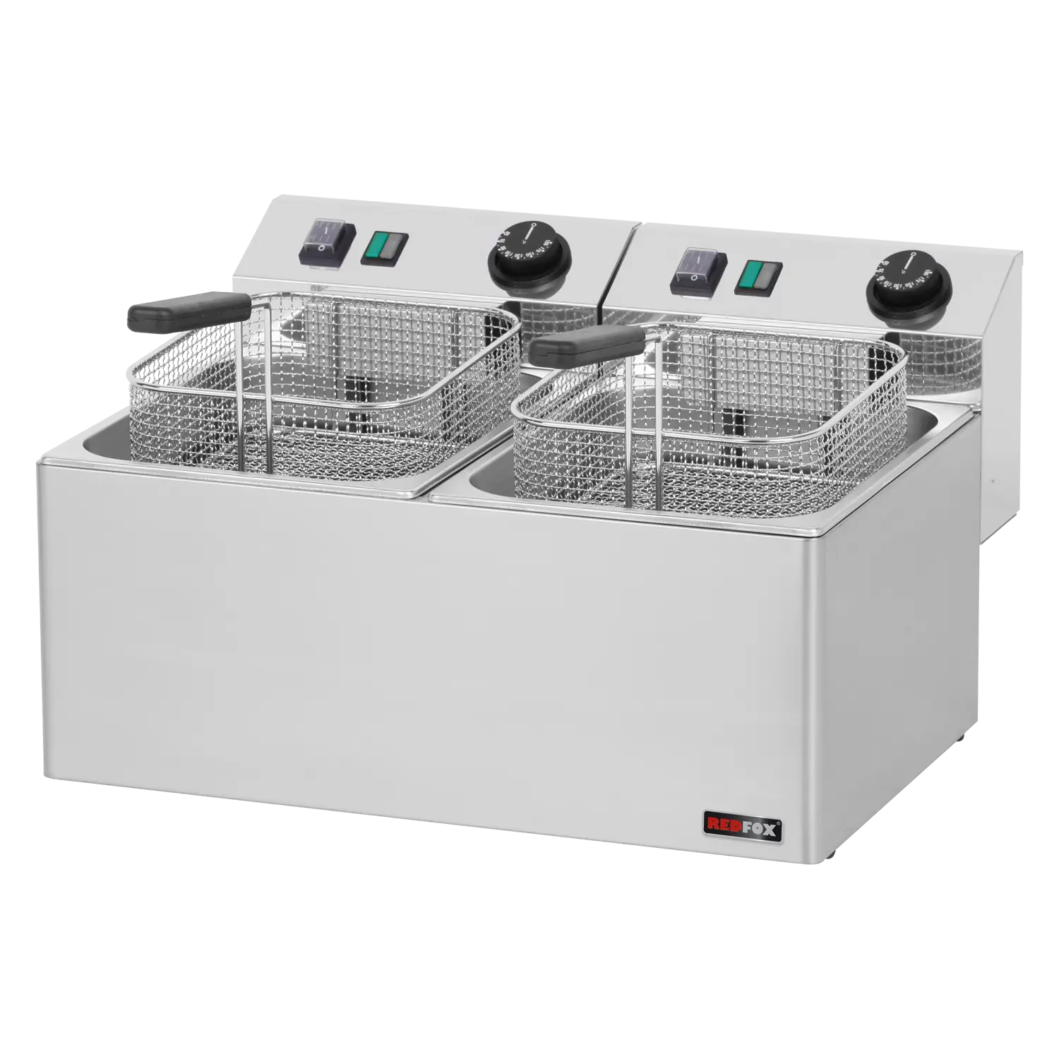 Friteuse électrique double 0,38 kW/l, 8+8 l TOP 230 V | REDFOX - FE 77 E